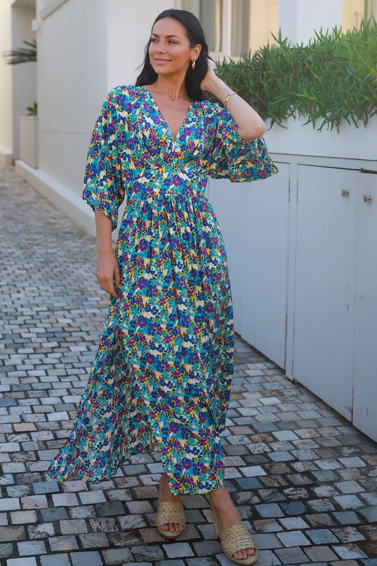 Boho šaty – Blue Meadow